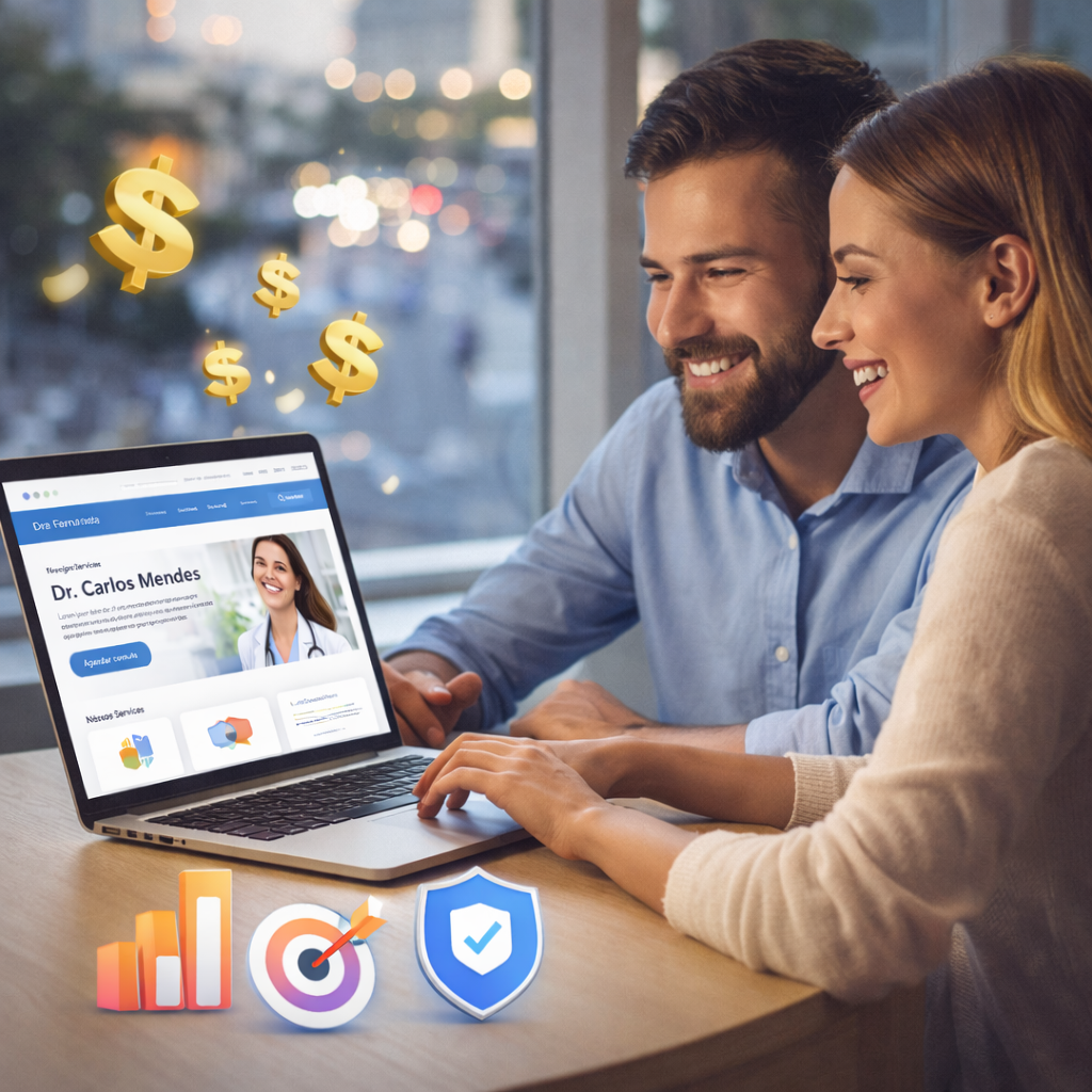 Tenha seu próprio site e comece a atrair novos clientes